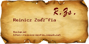 Reinicz Zsófia névjegykártya